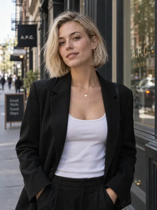 Portrait photo after AI enhancement